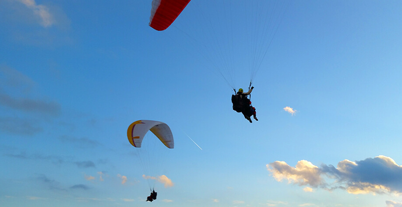 Parapendio biposto lago di Idro