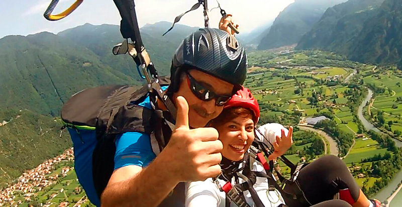 Parapendio lago di Idro