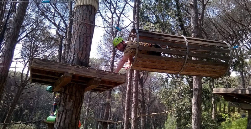 Percorsi sospesi nel Parco Avventura di Ischia