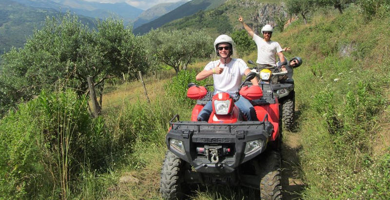 Percorso in quad tra mulattiere e sterrati in Calabria