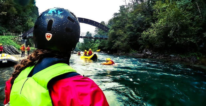 Discesa canoa e rafting Cuneo fiume Stura