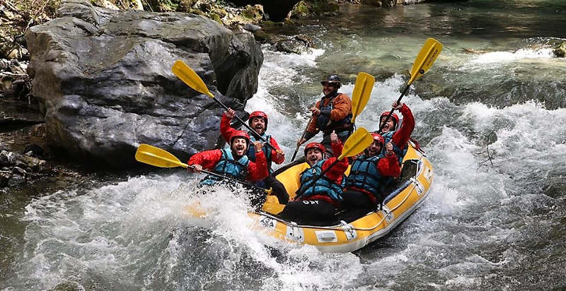 rafting sul fiume Lao nelle gole del Pollino