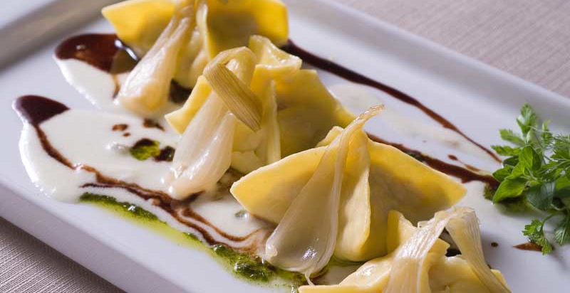 Piatto tipico della cucina toscana servito nel ristorante di Villa La Borghetta