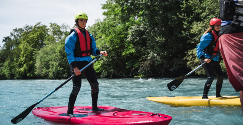 Rriver SUP sul fiume Adige a Naturno