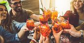 Aperitivo tra partecipanti allo street food tour a Rimini