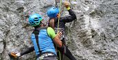 Lezione di arrampicata in falesia zona Verona