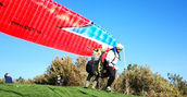 Decollo per volo in parapendio biposto con pilota esperto vicino Ivrea