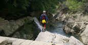 Percorso canyoning Tanagro Gole Campostrino
