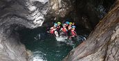 Avventura di canyoning nelle gole del Torrente Palvico