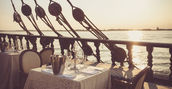Cena romantica a bordo di una Galeone Veneziano a Venezia