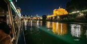 Cena sul battello con panorama su Roma