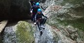 Esperienza emozionante di canyoning San Biagio Val di Sole