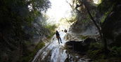 Tuffi e scivoli canyoning Forra di Rocca Gelli
