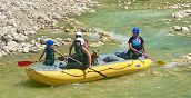 Discesa rafting in Abruzzo lungo il fiume Sangro