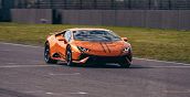 Lamborghini Huracán Tecnica sul rettilieneo di Vairano