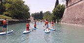Stand up paddle nel pittoresco paesaggio dei canali di Peschiera