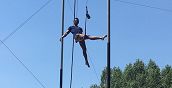 Esperienza acrobatica trapezio volante