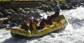 Avventura rafting sul fiume Noce in Val di Sole