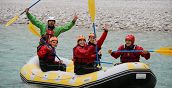 Emozioni forti sul fiume Tagliamento con il rafting