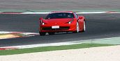 Ferrari in pista a Vairano vicino a Milano