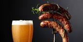 Salsicce e birra bavarese
