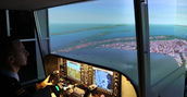 schermo panoramico simulatore di volo Varese