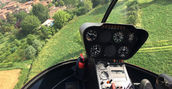 Paesaggi del modenese durante un volo panoramico in elicottero