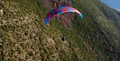 Volo in parapendio da Diecimo con vista sulle colline della Garfagnana