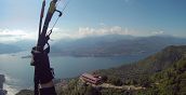Volo panoramico in parapendio sul Lago Maggiore