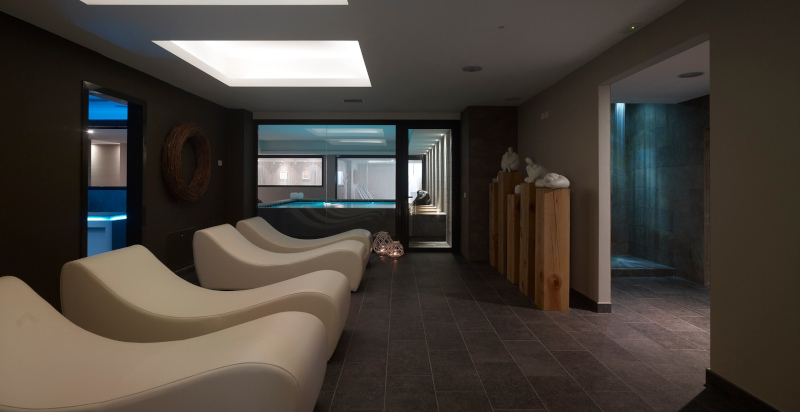 Dettagli eleganti del centro benessere Garda Thermae