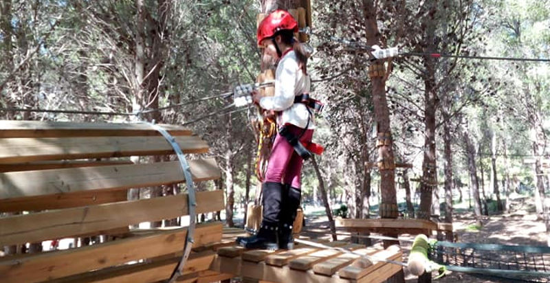 Attrezzatura di sicurezza al Parco Avventura Erice