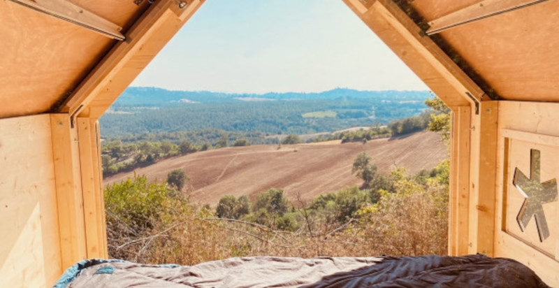 Glamping in una starsbox nella campagna maremmana