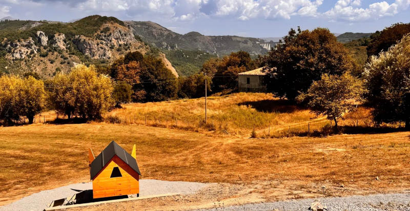 Vista panoramica dal StarsBOX a Cosenza, immerso nel Parco del Pollino
