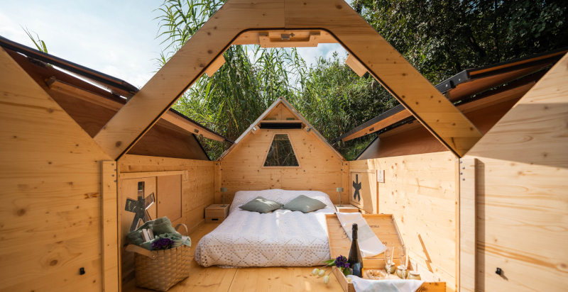 Risveglio nella StarsBOX tra boschi e colline astigiane