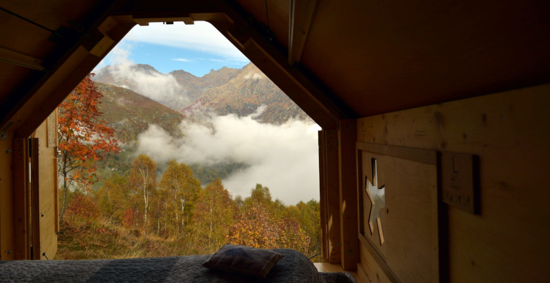 Vista panoramica dalla StarsBox sulla Valchiusella incontaminata