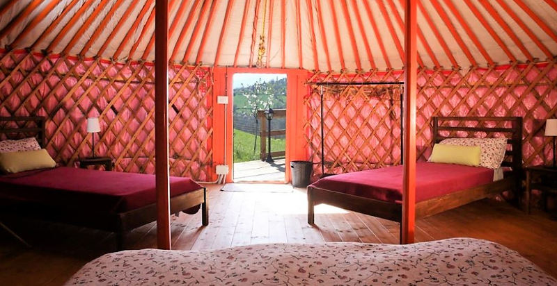 Dormire in una yurta Ca' Cigolara