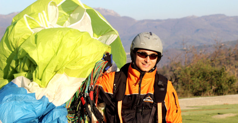 Punto di atterraggio in parapendio a Tivoli