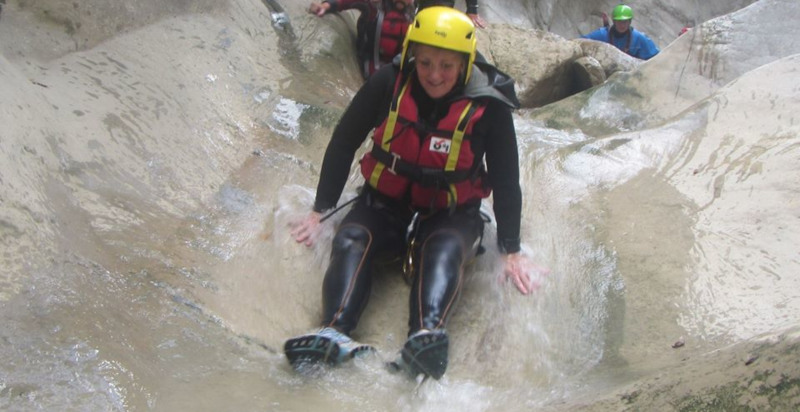 Scivoli naturali nelle gole del Cilento