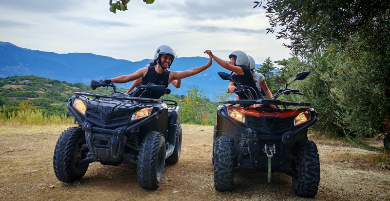 Escursione in quad tra i panorami della Majella e del Morrone in Abruzzo