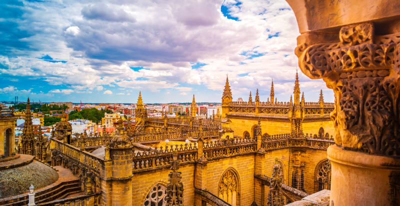 Panoramica sopra i tetti di Siviglia