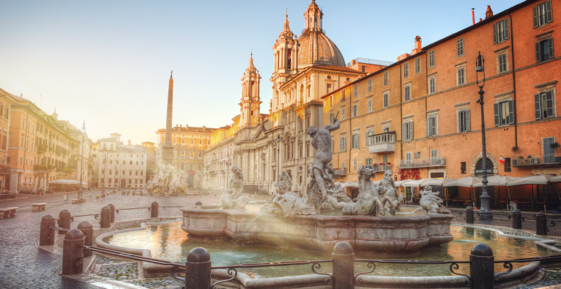 Fontane di Roma esplorate durante l'urban escape