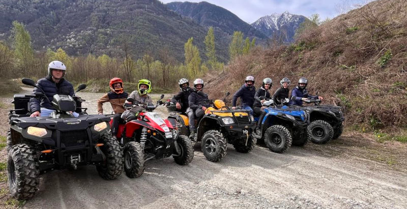 Strada sterrata in Valtellina, ideale per quad