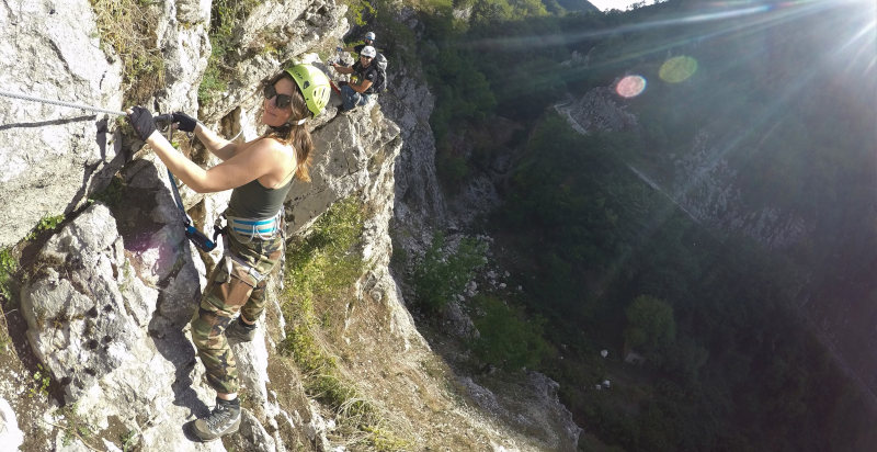 Avventura via ferrata Monte Costa con panorami mozzafiato