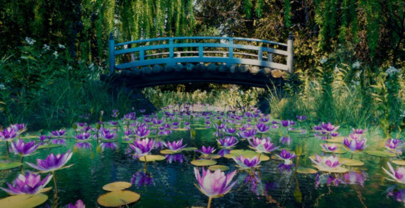 Visita virtuale immersiva tra le ninfee di Monet nella città di Torino