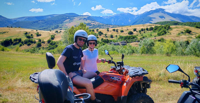 Vista sulla Valle Giumentina durante un tour in quad nel cuore dell’Abruzzo