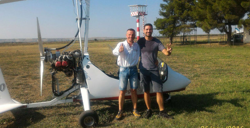 Volo in autogiro biposto nei cieli della Campania