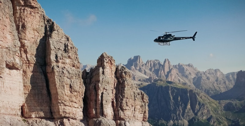Volo in elicottero sopra Renon e Dolomiti, Alto Adige