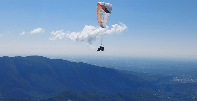 volo in parapendio biposto monte baldo lago di garda panorama