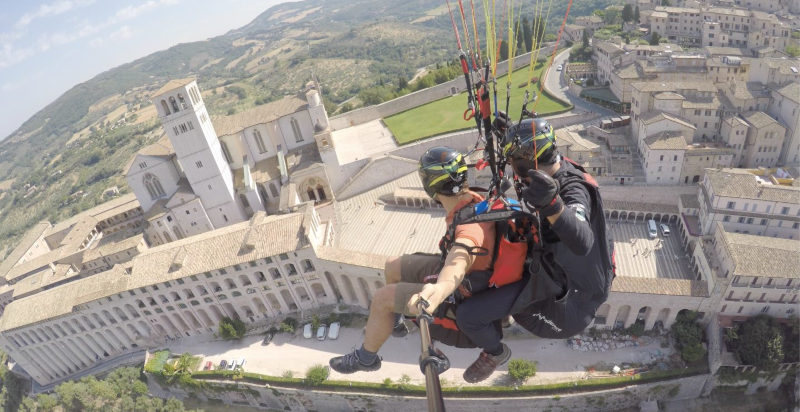 Volo parapendio biposto Monte Subasio