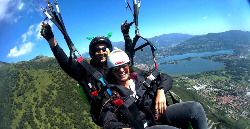 Esperienza di volo in parapendio su Monte Cornizzolo